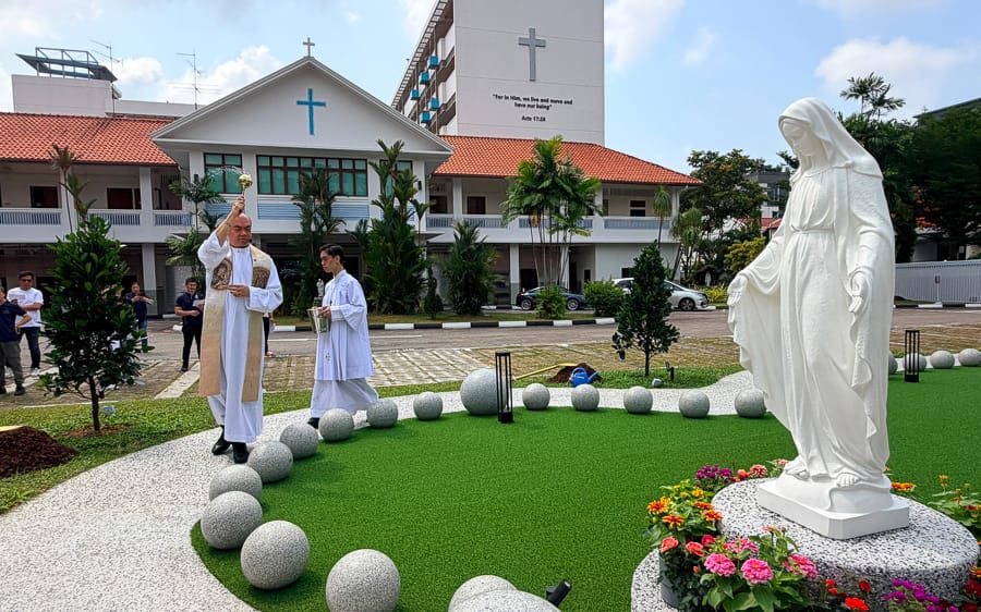 Opening of Rosary Garden